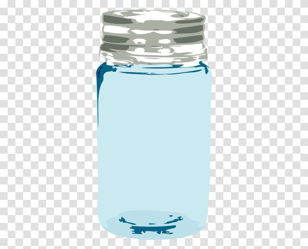 Lid Water Bottle Mason Jar Clipart Glass Jar Water, Vase, Pottery Transparent Png