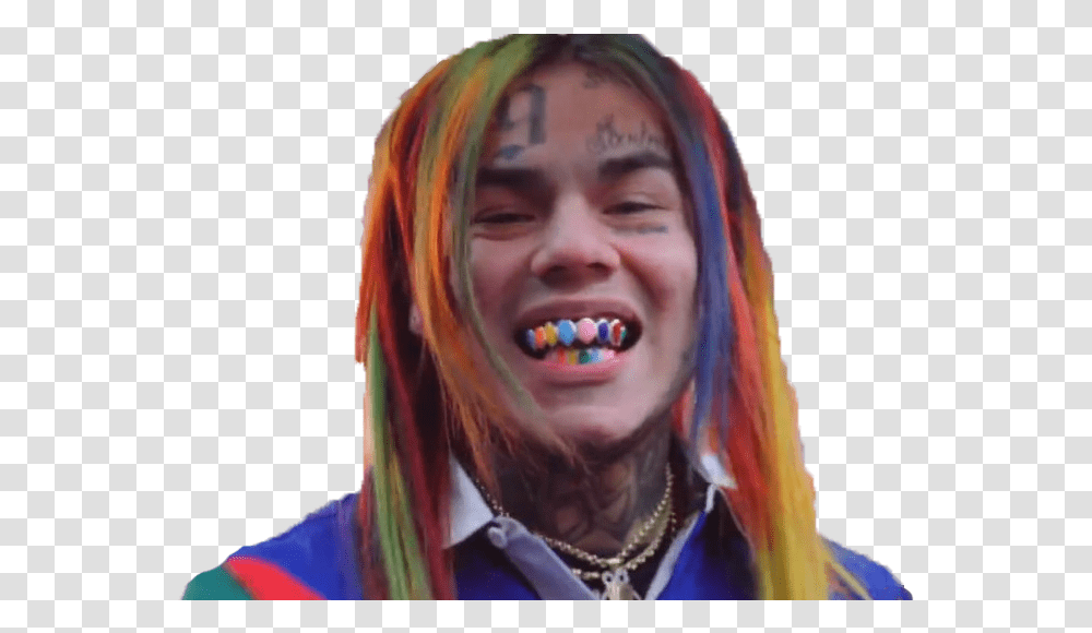 Lien Direct 6ix9ine Dentition 6ix9ine Billy, Person, Face, Female, Mouth Transparent Png