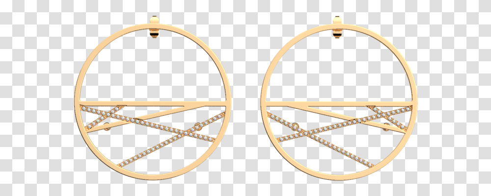 Liens Hoop Earrings Gold Finish Earrings, Steering Wheel, Logo, Trademark Transparent Png