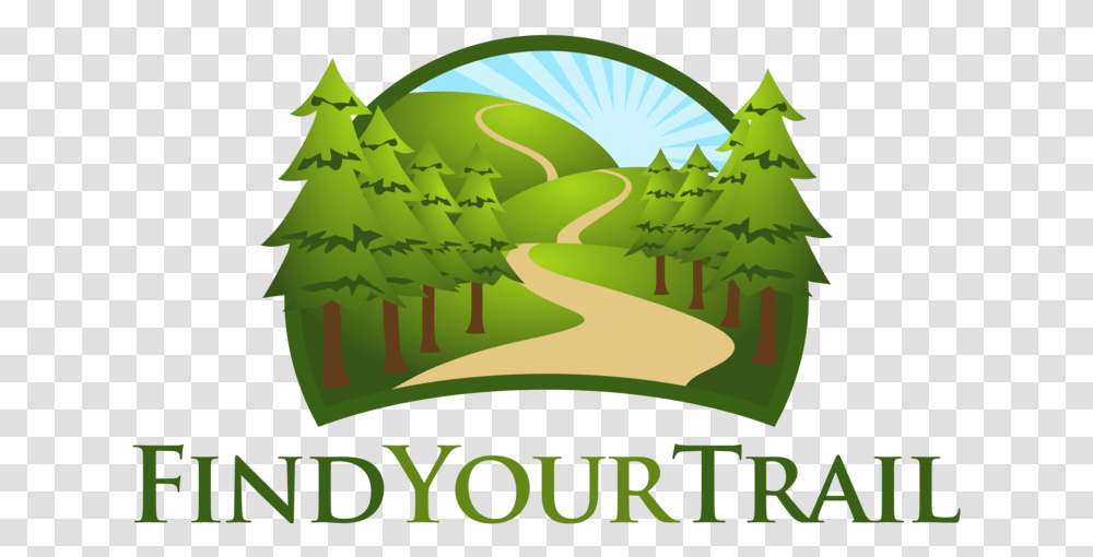 Life Coaching Find Your Trail Logo, Green, Poster, Advertisement, Vegetation Transparent Png