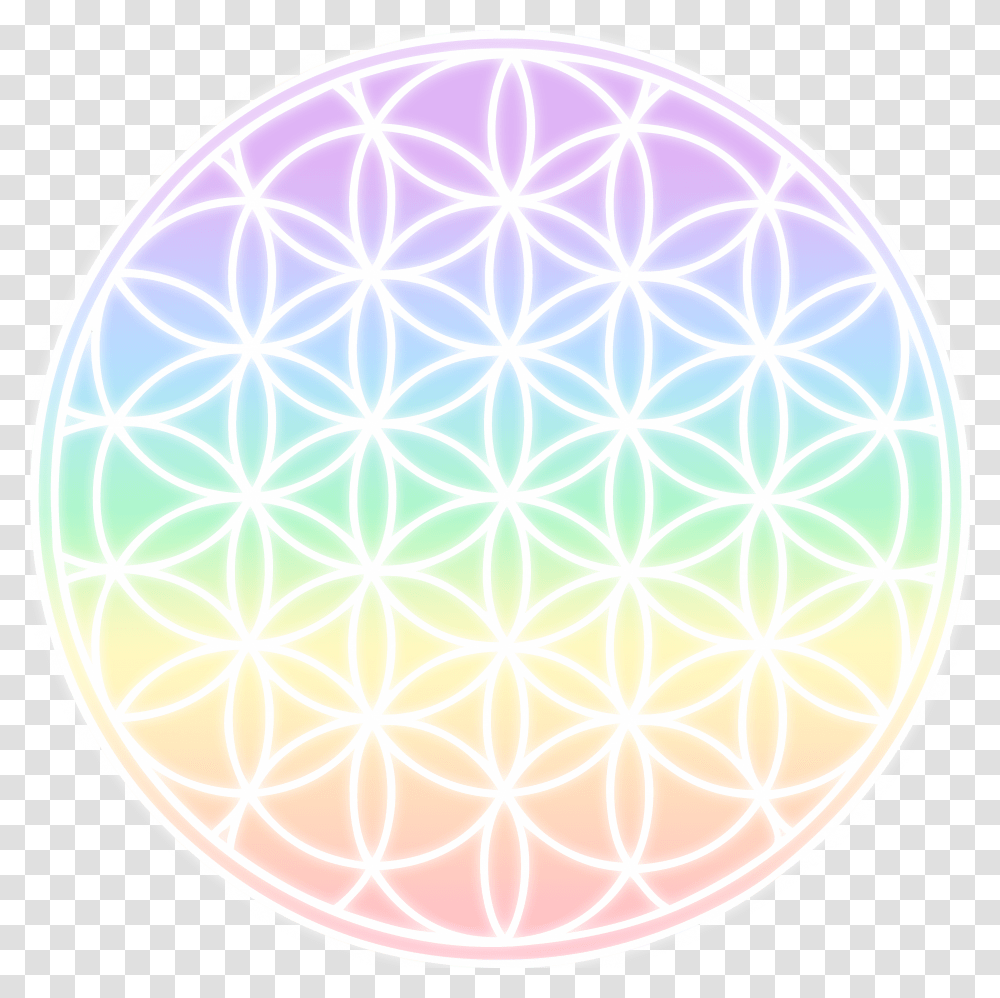 Life Download Files Rainbow Flower Of Life Transparent Png