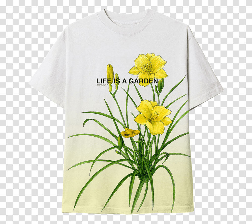 Life Is A Garden Tee, Plant, Flower, Blossom Transparent Png