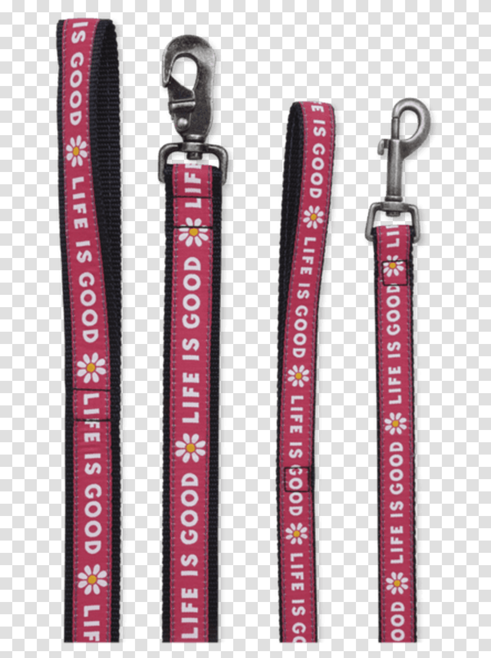 Life Is Good Nylon Daisy Dog Leash, Strap, Book Transparent Png