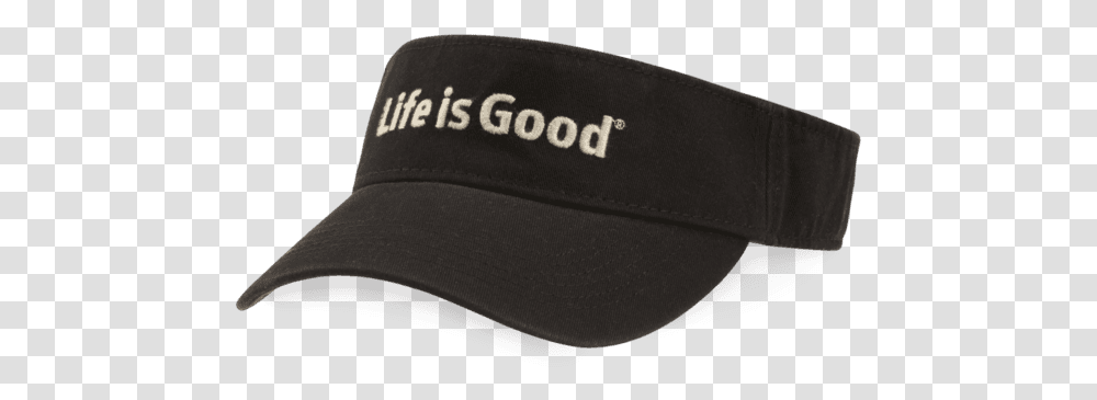 Life Is Good Visor Baseball Cap, Apparel, Hat Transparent Png