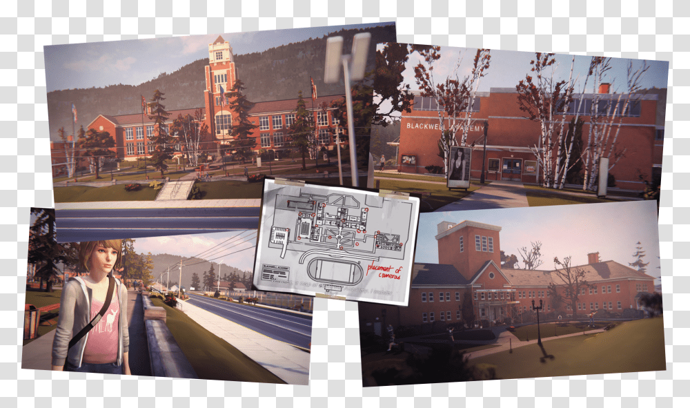 Life Is Strange Welcome To Blackwell Academy, Person, Road, Nature, Outdoors Transparent Png