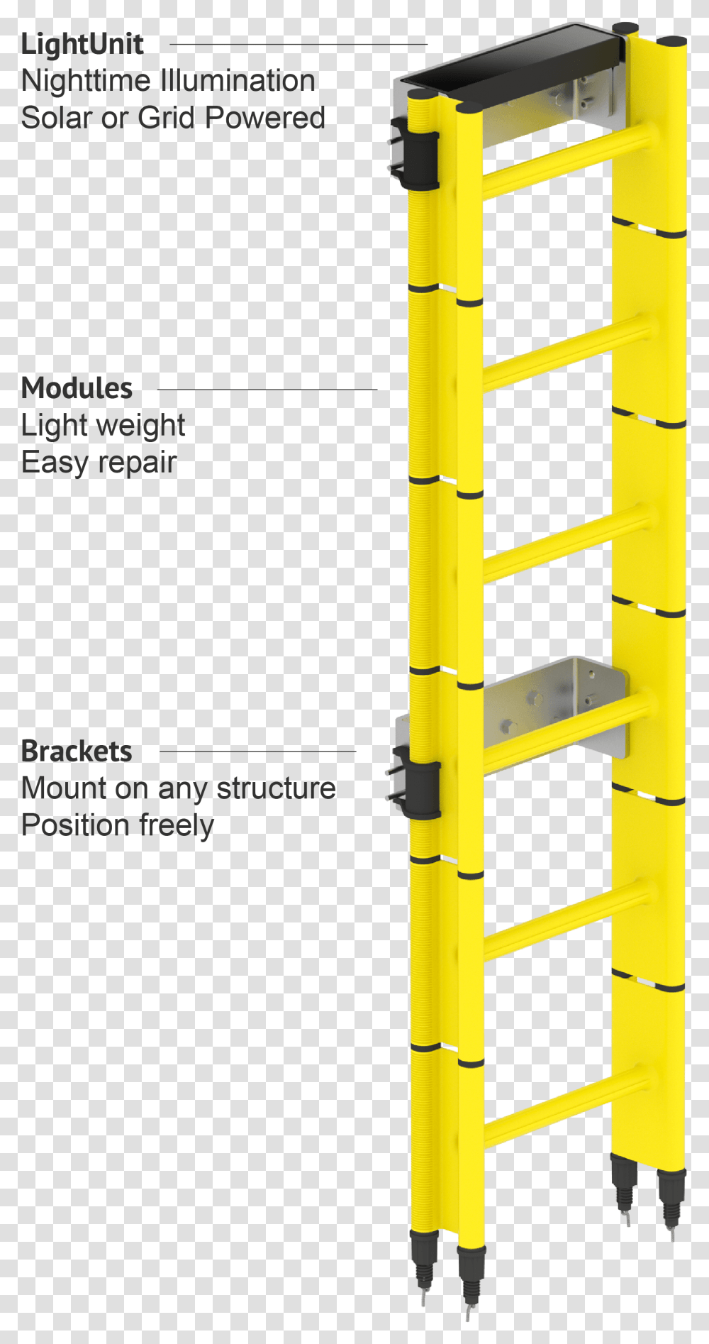 Life Ladder, Utility Pole, Light, Traffic Light Transparent Png