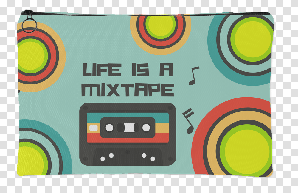 Life Quotes Pouch Circle, Cassette, Electronics, Tape Player Transparent Png