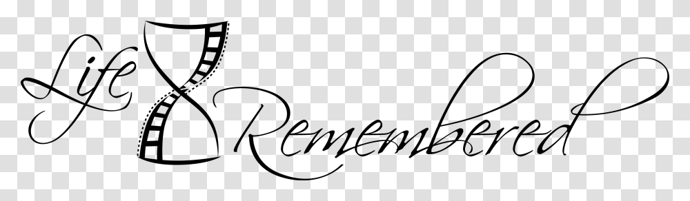 Life Remembered, Handwriting, Calligraphy, Letter Transparent Png