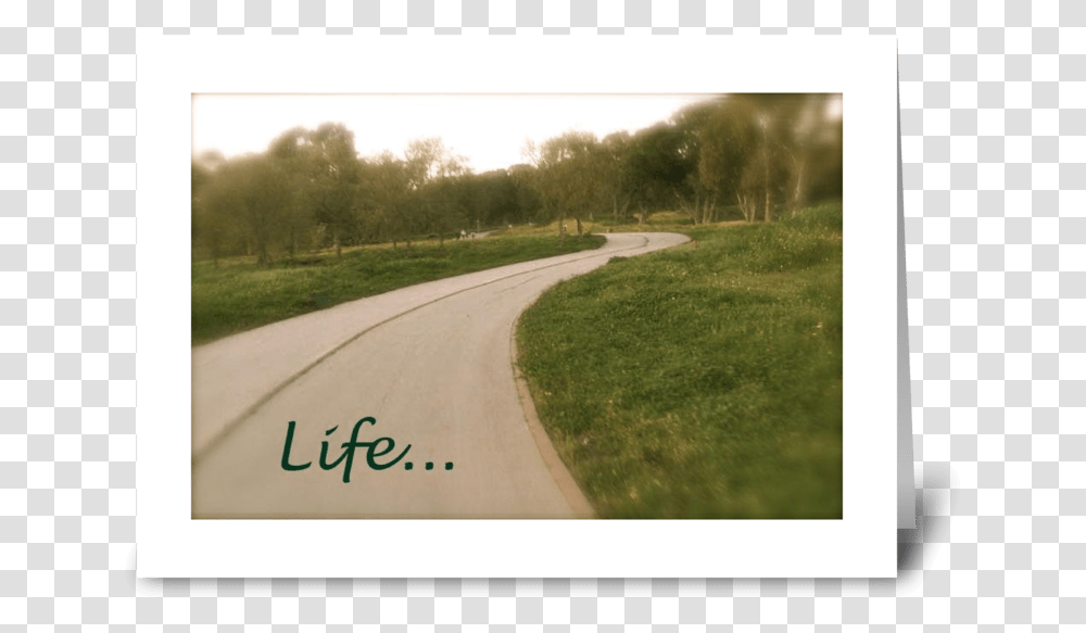 Life S Path Greeting Card Dirt Road, Outdoors, Trail, Grass, Plant Transparent Png