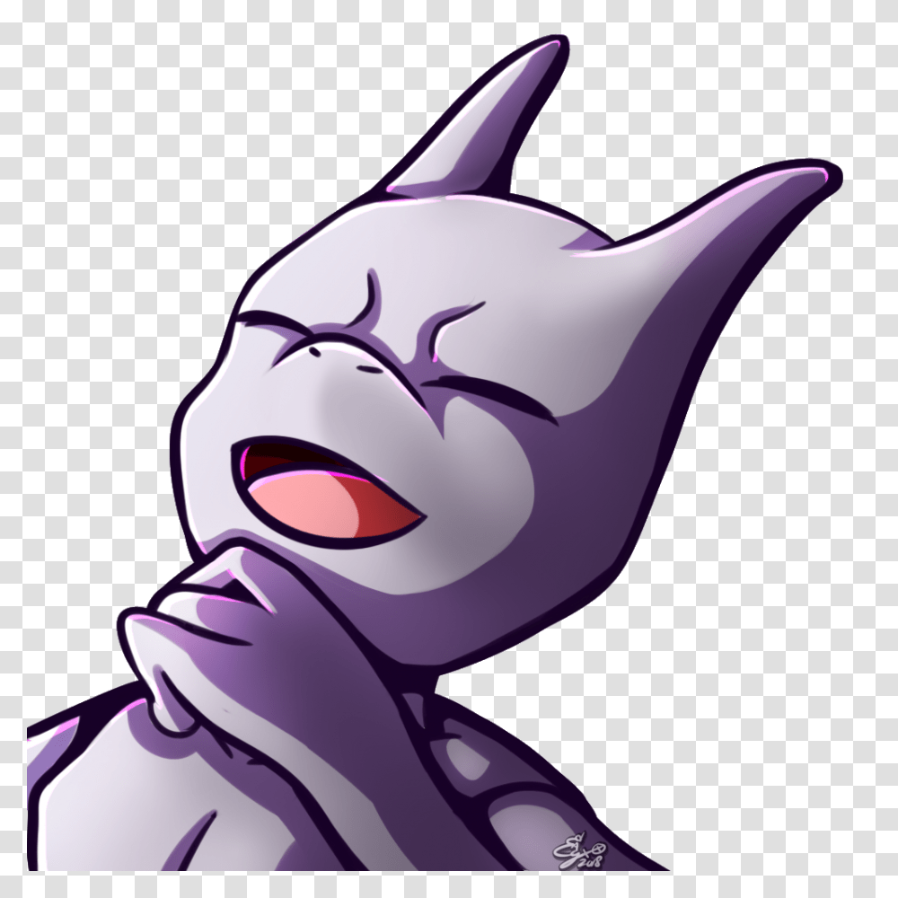 Lifegiving On Twitter Twitch Emote Mewtwo Performing, Floral Design, Pattern Transparent Png