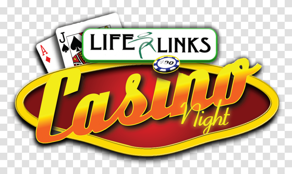 Lifelinks Casino Night, Word, Meal, Food Transparent Png