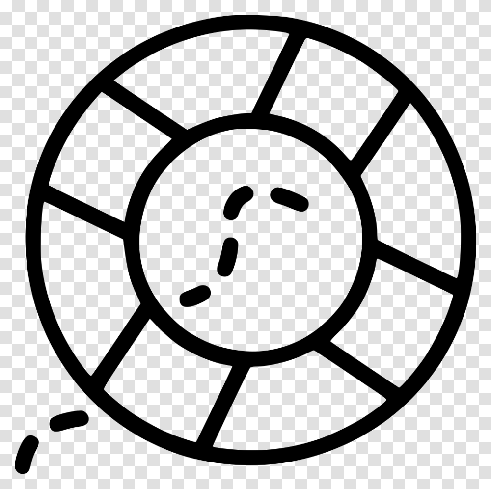 Lifering Swimming Sailing Boat Sea Ring Crm Icon, Stencil, Soccer Ball, Football, Team Sport Transparent Png