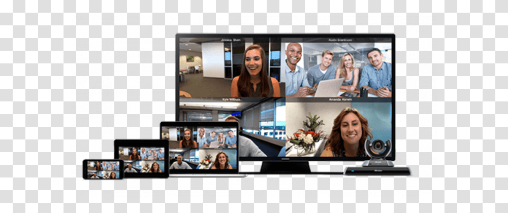 Lifesize Mediatronic Video Conference, Monitor, Screen, Electronics, Person Transparent Png