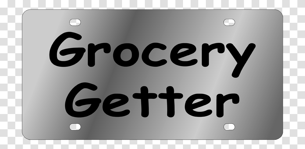 Lifestyle Ss Plate Grocery Getter Art, Number, Alphabet Transparent Png