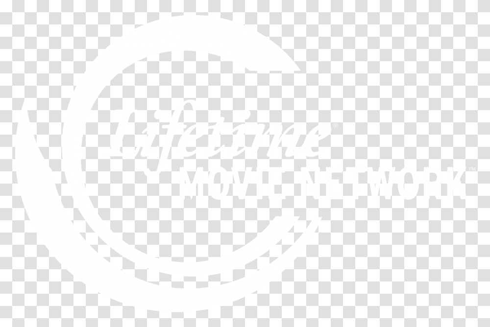 Lifetime Movies Network Logo Black And White Johns Hopkins Logo White, Trademark, Label Transparent Png
