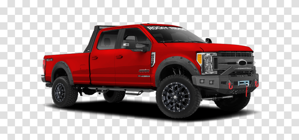 Lifted Ford Super Duty Stealth Edition Truck Rocky Ridge Trucks, Pickup Truck, Vehicle, Transportation, Alloy Wheel Transparent Png