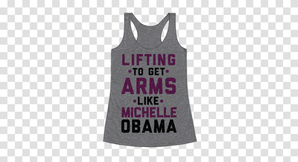 Lifting To Get Arms Like Michelle Obama Racerback Tank Lookhuman, Apparel, Tank Top Transparent Png