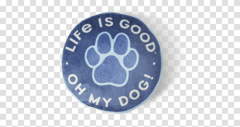Lig Dog Squeaky Toy Paw Print Circle, Logo, Symbol, Trademark, Rug Transparent Png