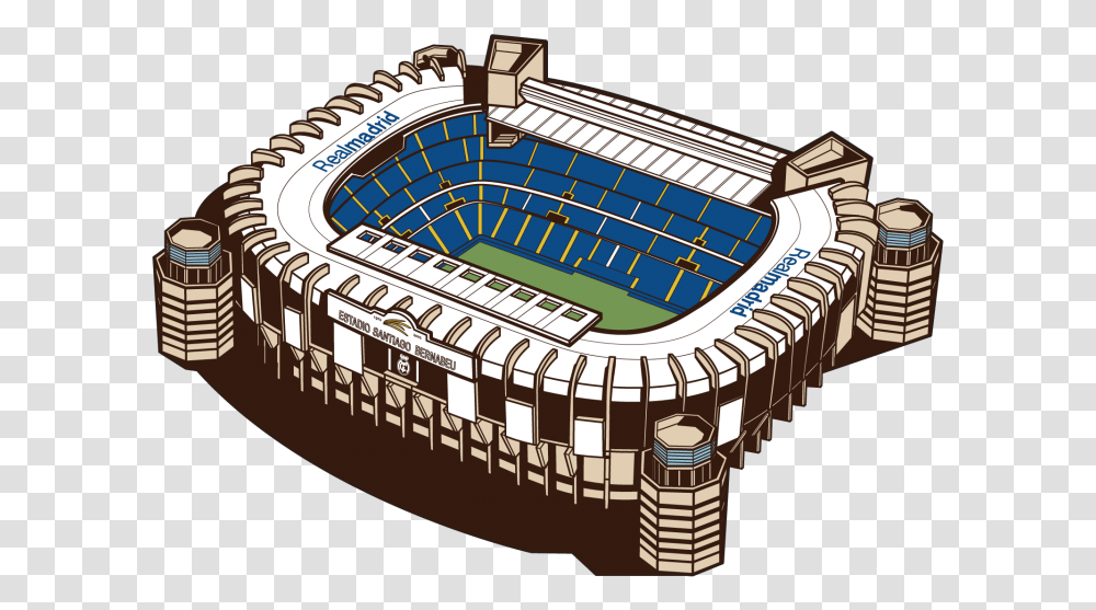 Liga Real Madrid Club De Ftbol, Building, Stadium, Arena, Field Transparent Png