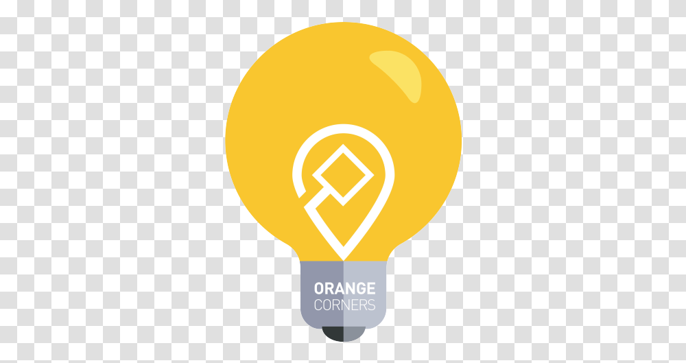 Lighbulb Image No Background - Orange Corners Number 4, Light, Lightbulb, Lighting Transparent Png