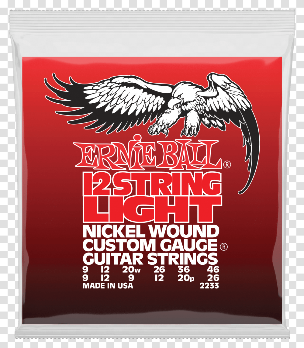 Light 12 String Nickel Wound Electric Guitar Strings Ernie Ball, Poster, Advertisement, Flyer, Paper Transparent Png