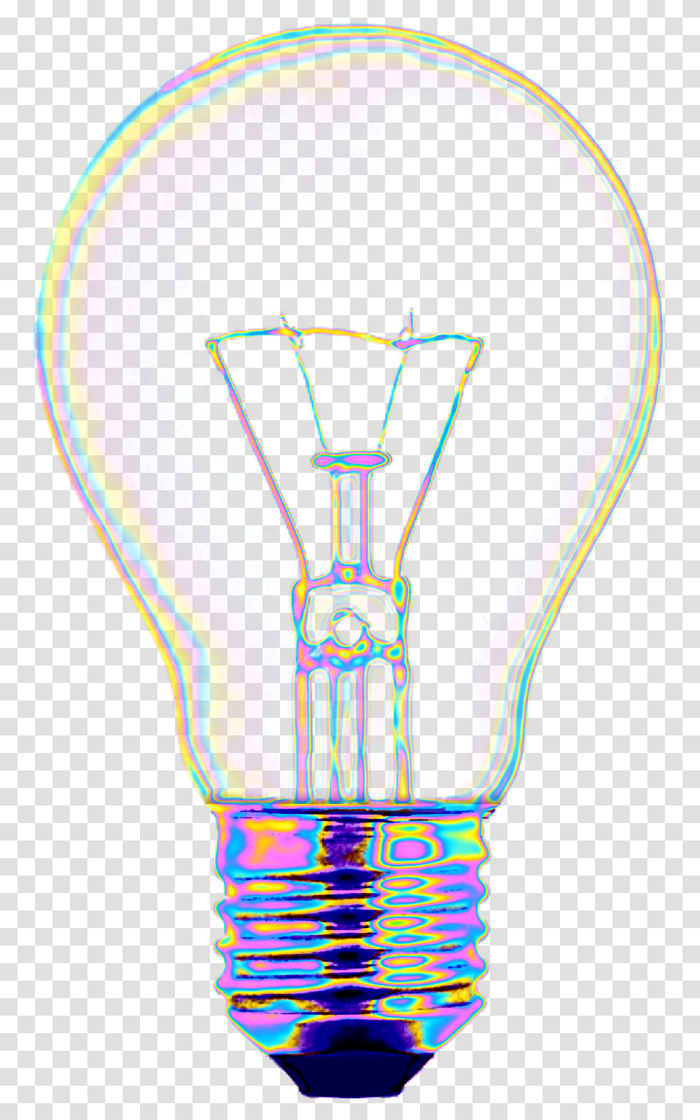 Light Aesthetic Background Color Dream Emoji Light Bulb, Lightbulb, Neon Transparent Png