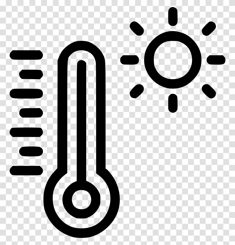 Light And Temperature Icon, Number, Stencil Transparent Png