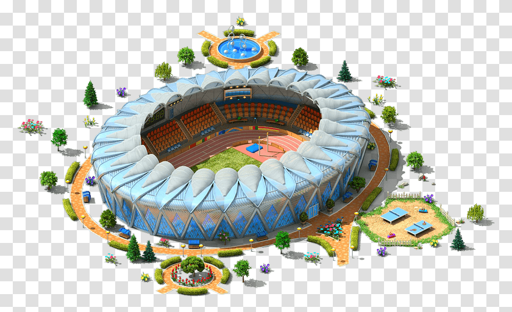 Light Athletics Arena Soccer Specific Stadium, Building, Inflatable, Birthday Cake, Dessert Transparent Png