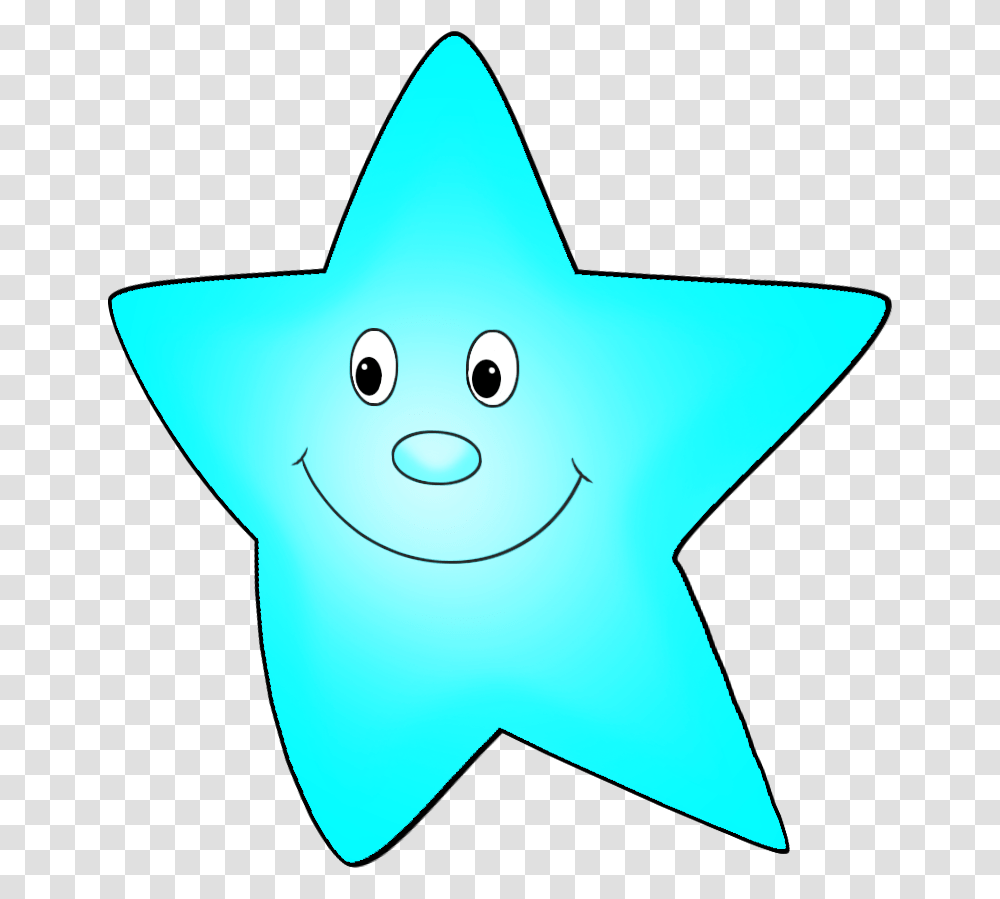 Light Blue Cartoon Star Flying Star Light Clip Art, Star Symbol Transparent Png