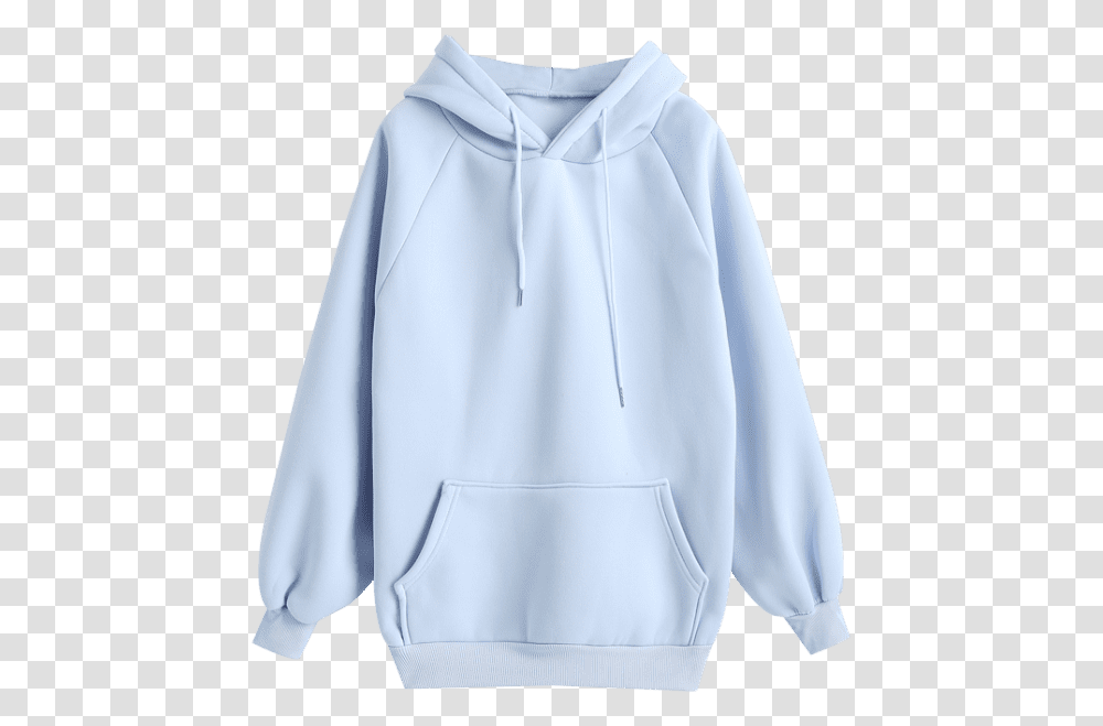 Light Blue Color Hoodie, Apparel, Sweatshirt, Sweater Transparent Png