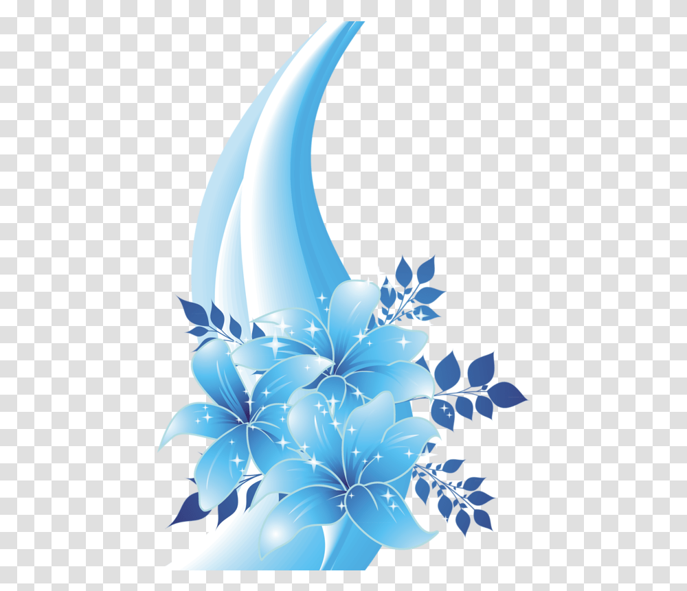 Light Blue Flower, Floral Design, Pattern Transparent Png