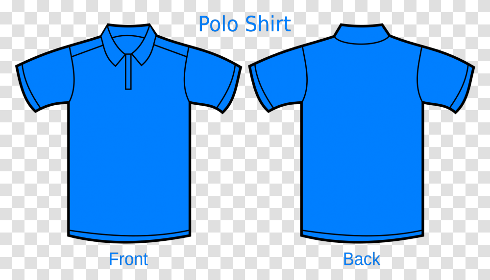 Light Blue Polo Shirt Svg Vector Blue Polo Shirt Template, Clothing, Apparel, T-Shirt, Sleeve Transparent Png