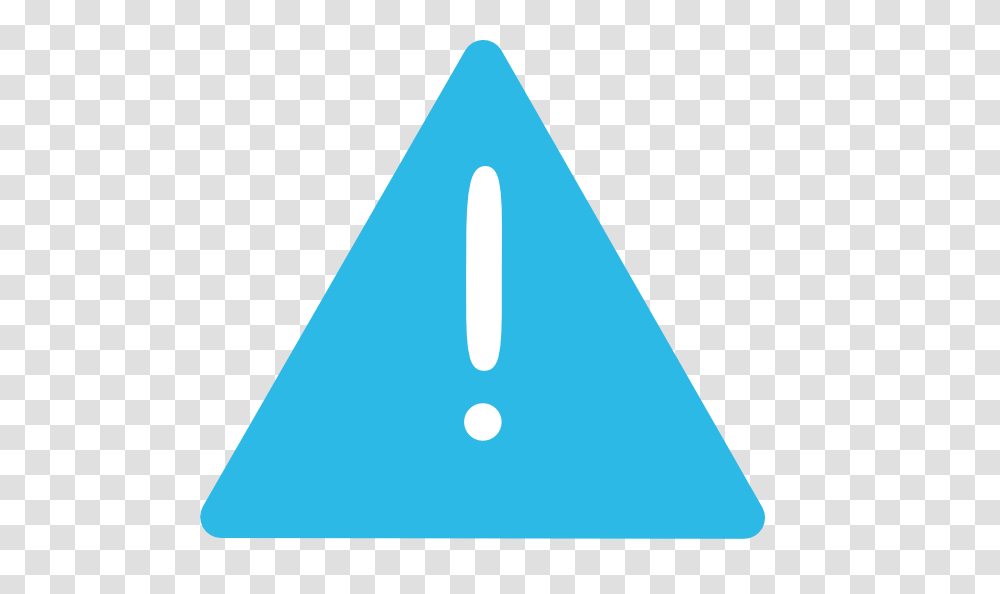 Light Blue Warning Sign No Border Clip Arts Download, Triangle, Cone Transparent Png