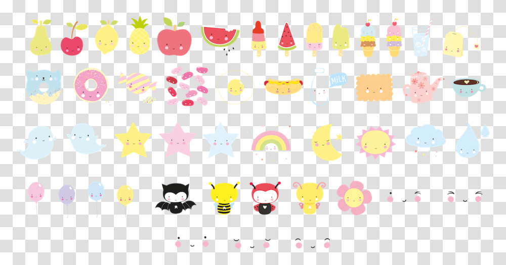 Light Box Letter Pack Kawaii, Sweets, Food, Confectionery Transparent Png