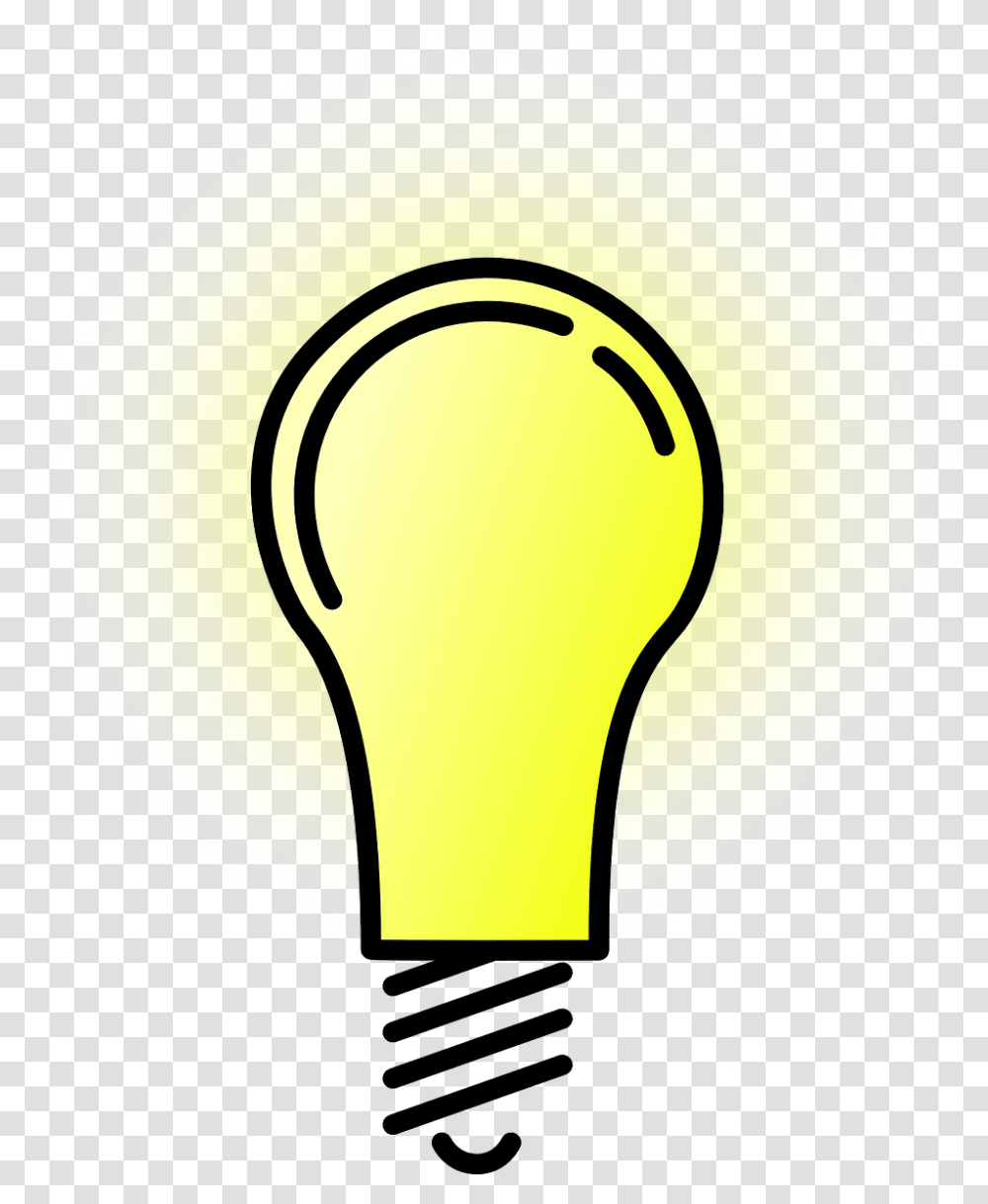 Light Bulb Background, Lightbulb, Lamp, Label Transparent Png