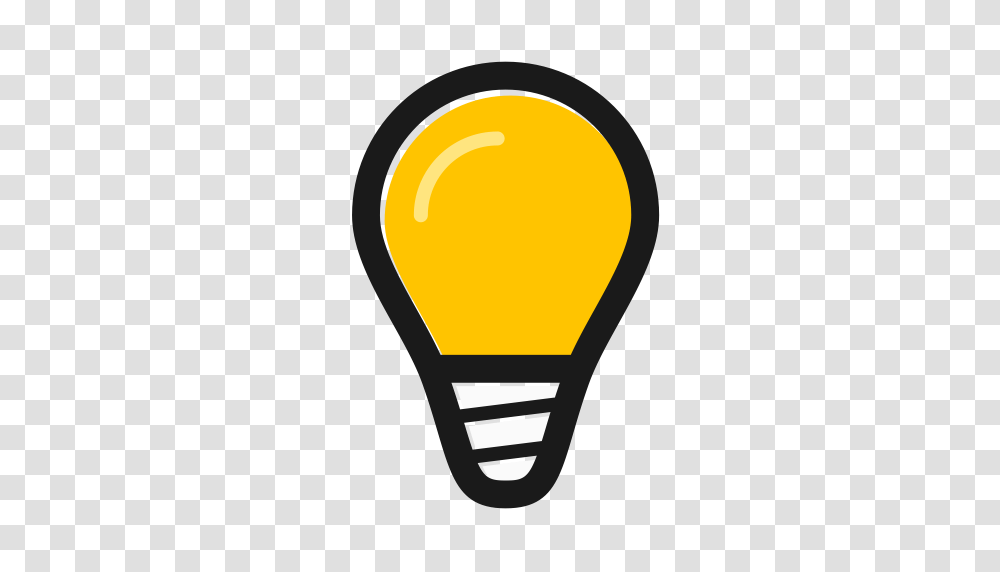 Light Bulb Bulb Light Lamp Icon With And Vector Format, Lightbulb, Tape Transparent Png