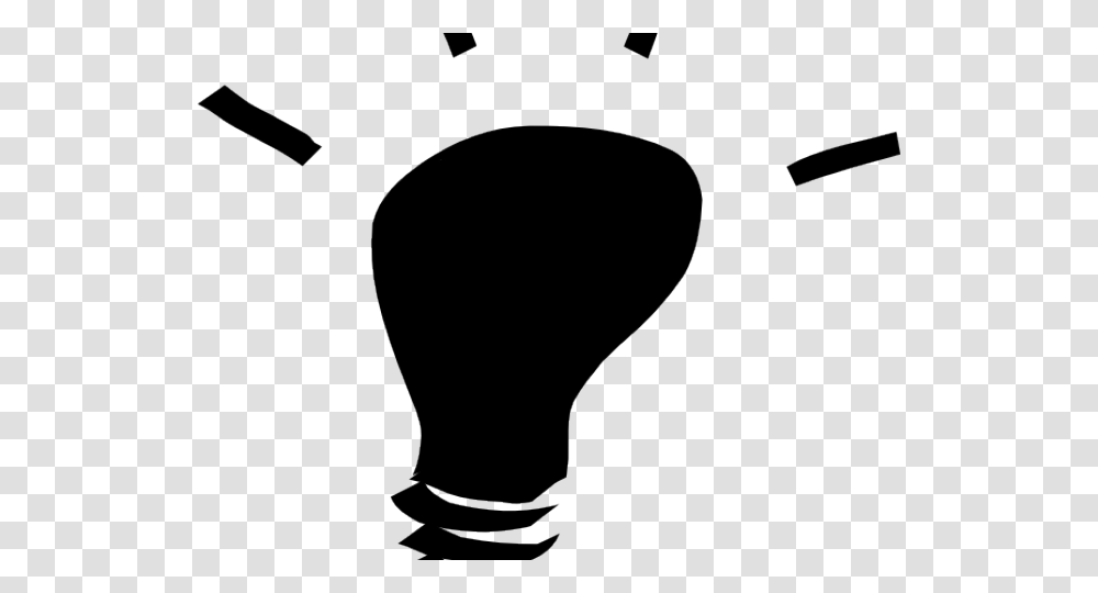 Light Bulb Clipart Black And White, Lightbulb, Flare Transparent Png