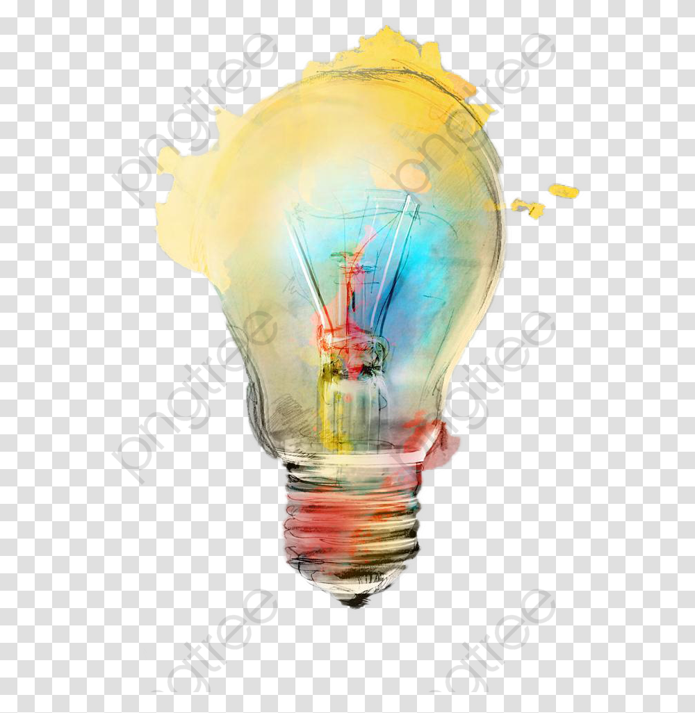 Light Bulb Clipart Color Hot Air Balloon, Lightbulb, Bird, Animal Transparent Png
