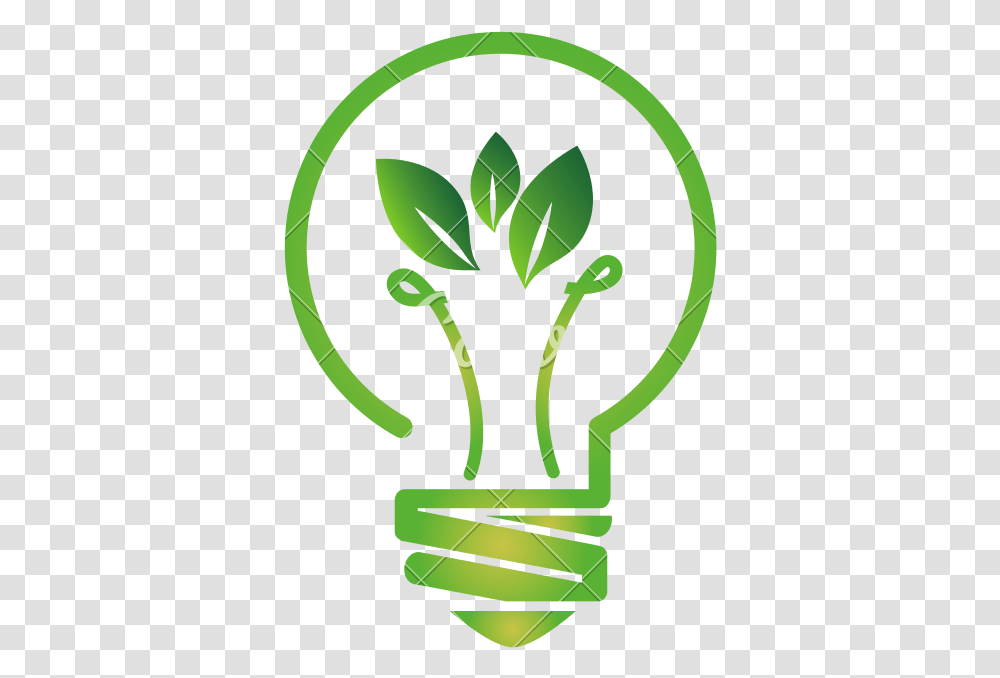 Light Bulb Clipart Eco Logo Eco Friendly Icon, Plant, Hand, Floral Design Transparent Png