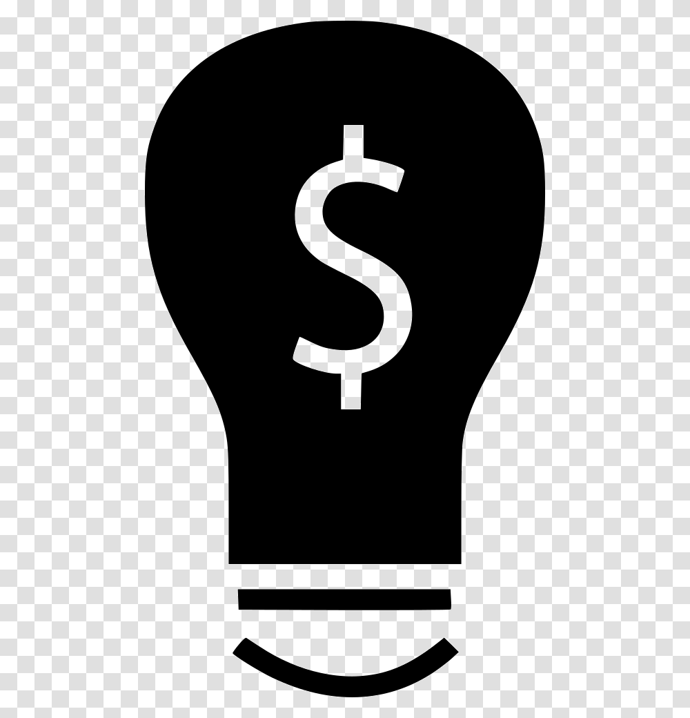 Light Bulb Dollar Finance Online Sign, Hand, Stencil, Face Transparent Png