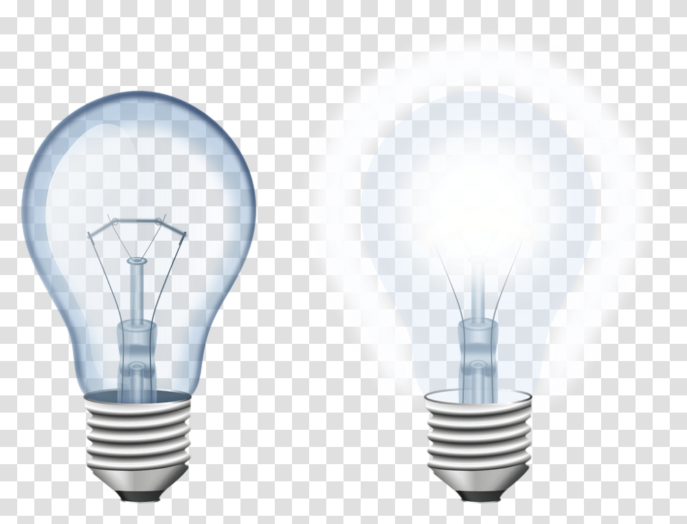 Light Bulb Electric Light Bulb On And Off, Lamp, Lightbulb, Lighting, Label Transparent Png