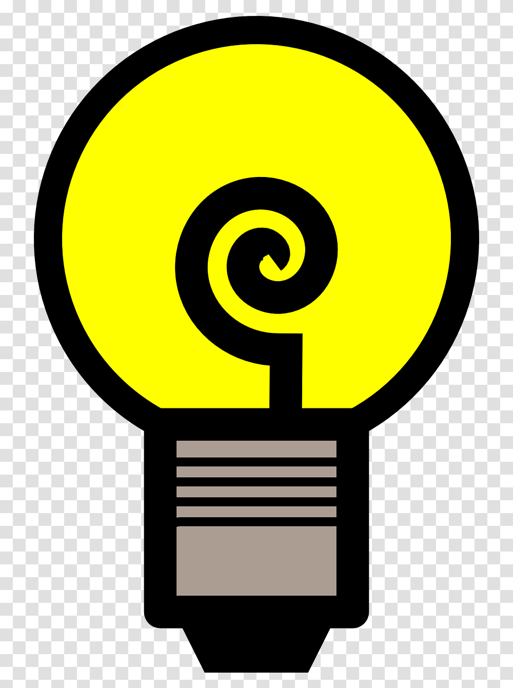 Light Bulb Electricity Idea Charing Cross Tube Station, Lightbulb, Spiral Transparent Png