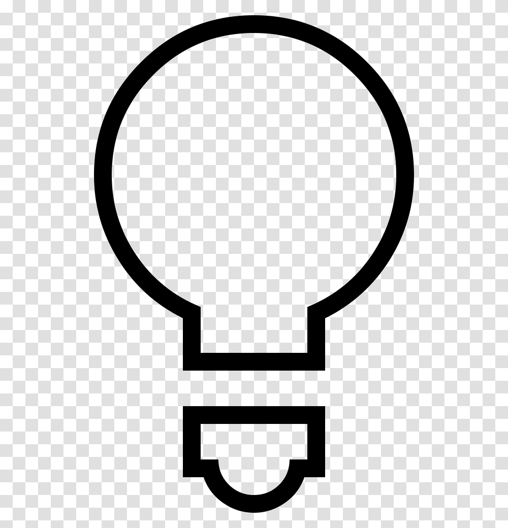 Light Bulb Emblem, Lightbulb, Stencil, Silhouette Transparent Png