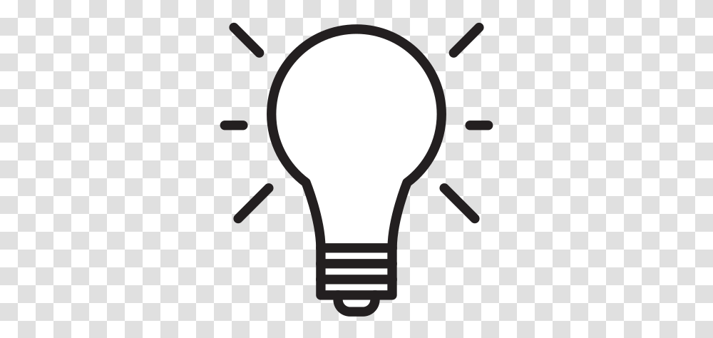 Light Bulb Free Icon Of Selman Icons Light Bulb Clipart Black And White, Lightbulb, Lighting Transparent Png