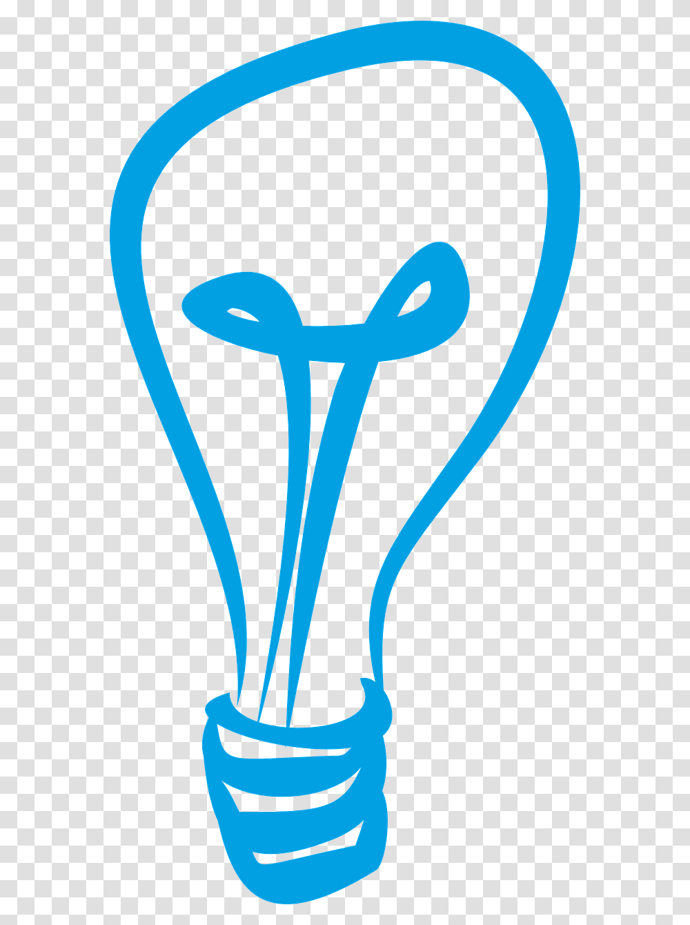 Light Bulb Graphic Blue, Cutlery, Rattle Transparent Png