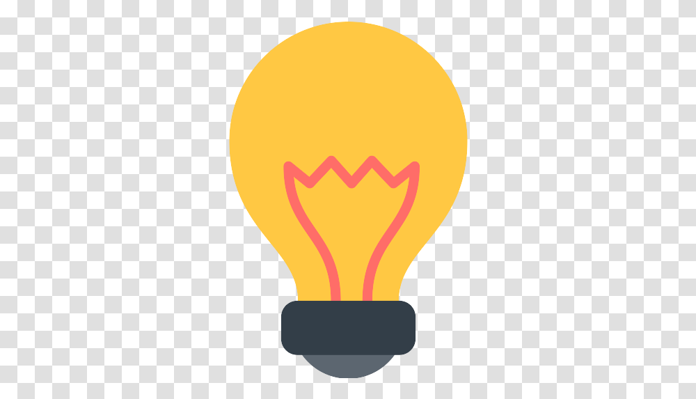 Light Bulb Icon Ide Flat Icon, Lightbulb Transparent Png