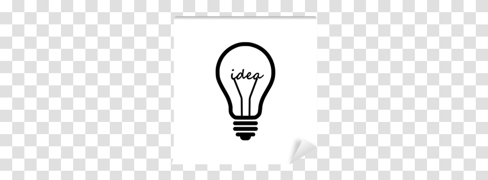 Light Bulb Idea Wall Mural • Pixers We Live To Change Incandescent Light Bulb, Lightbulb Transparent Png