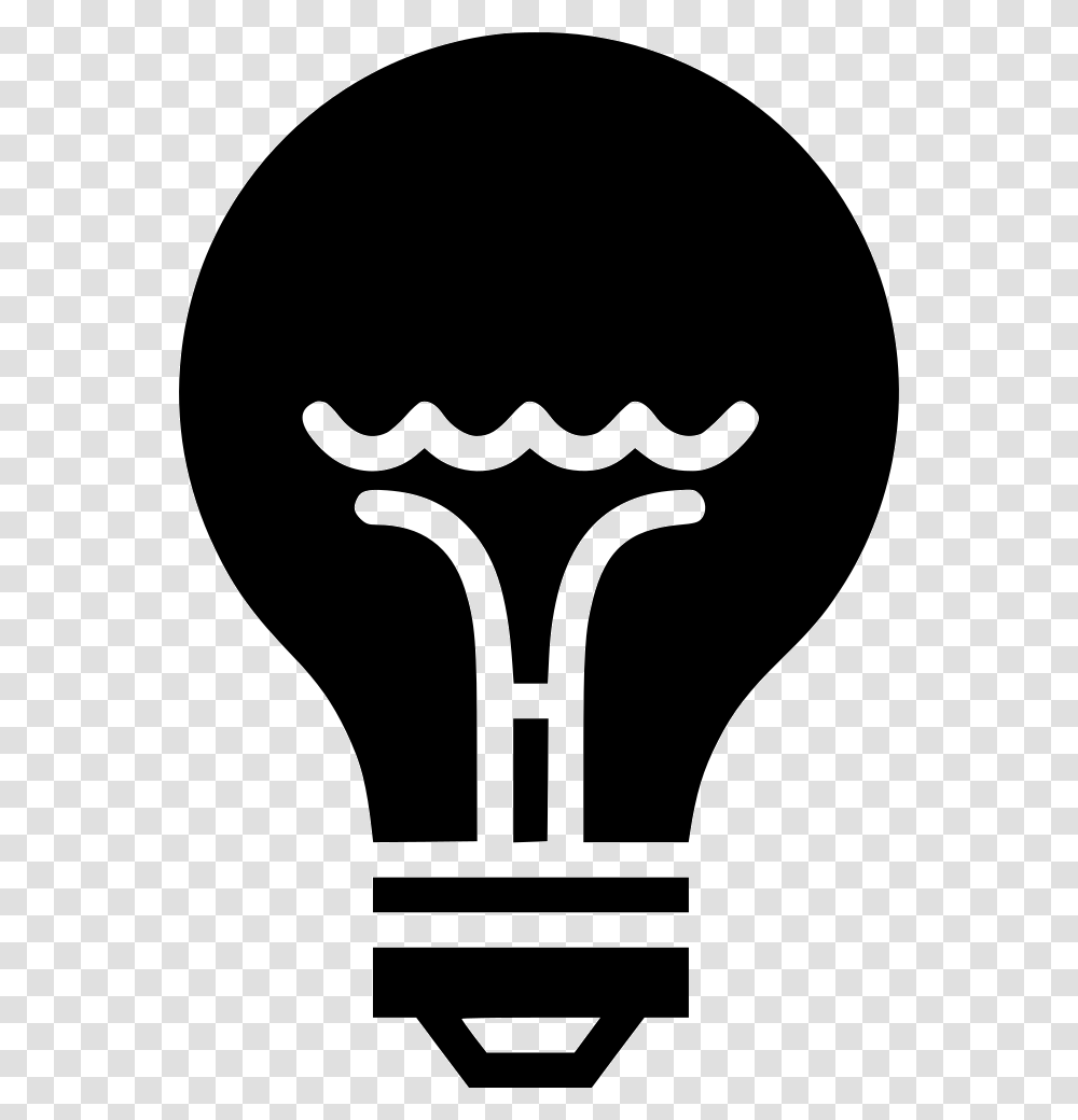 Light Bulb Illustration, Lightbulb, Stencil Transparent Png