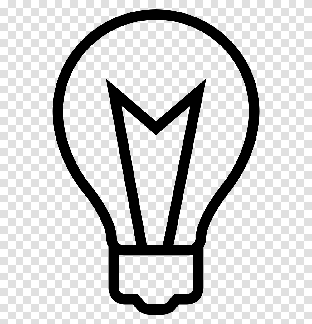 Light Bulb Incandescent Light Bulb, Lightbulb, Stencil Transparent Png