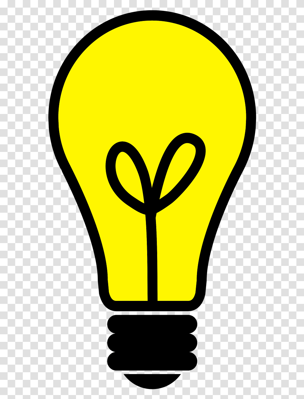 Light Bulb Light Bulb Illustration, Lightbulb, Tennis Ball Transparent Png